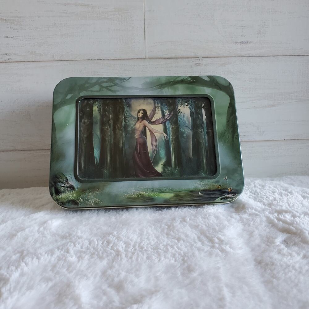 Forest Faeries Notecards and Envelopes Set Photo Frame Tin Box 2002